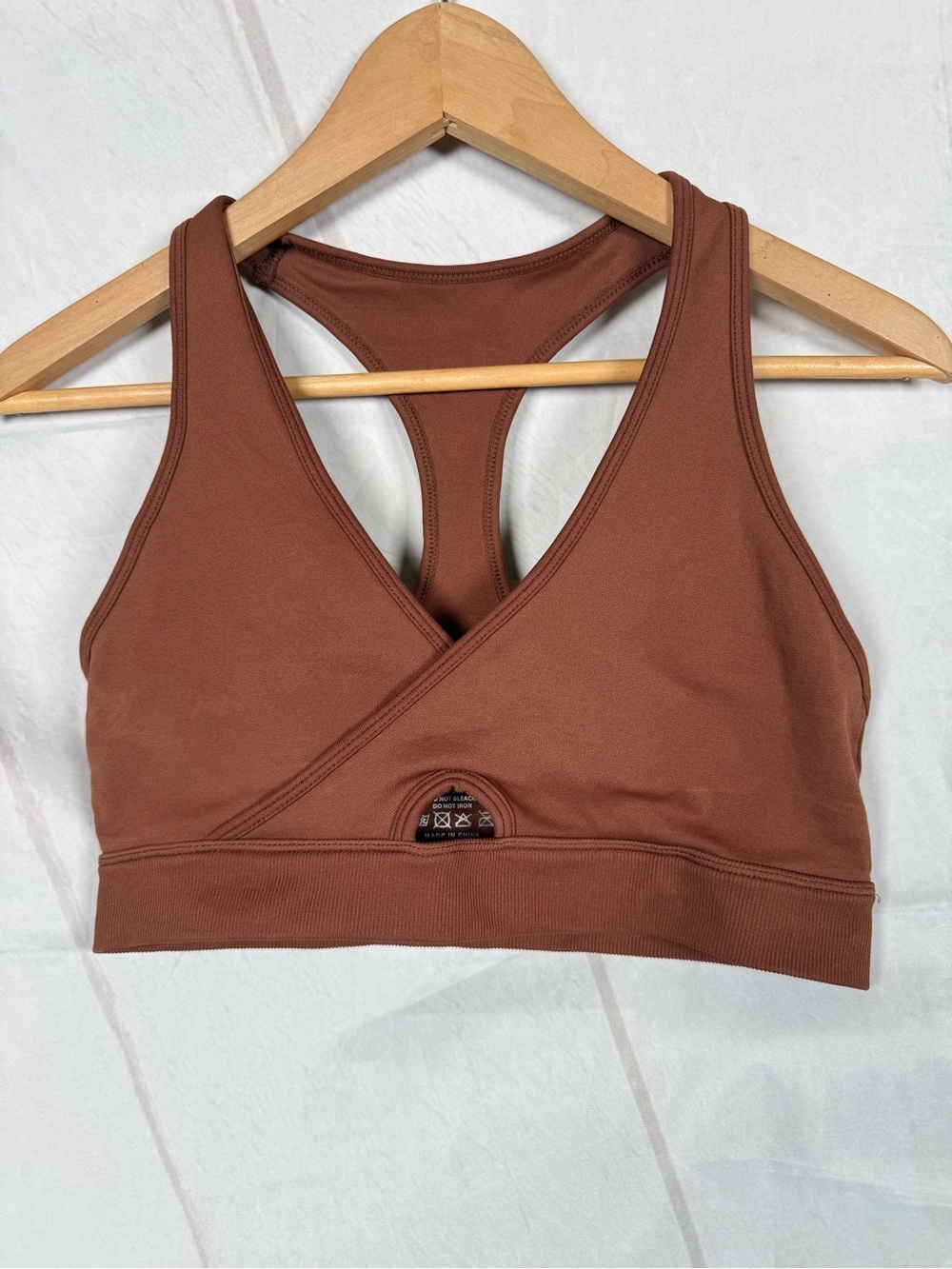 Diosa Fit Bra Top Size XL Brown No pads